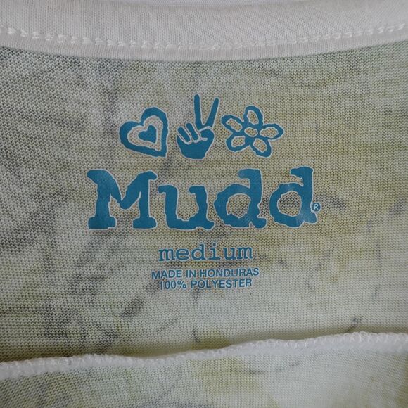 Mudd Vintage Babydoll Tank Top Medium Green Y2K Floral Fairy Flowy 90s Butterfly - Picture 3 of 10